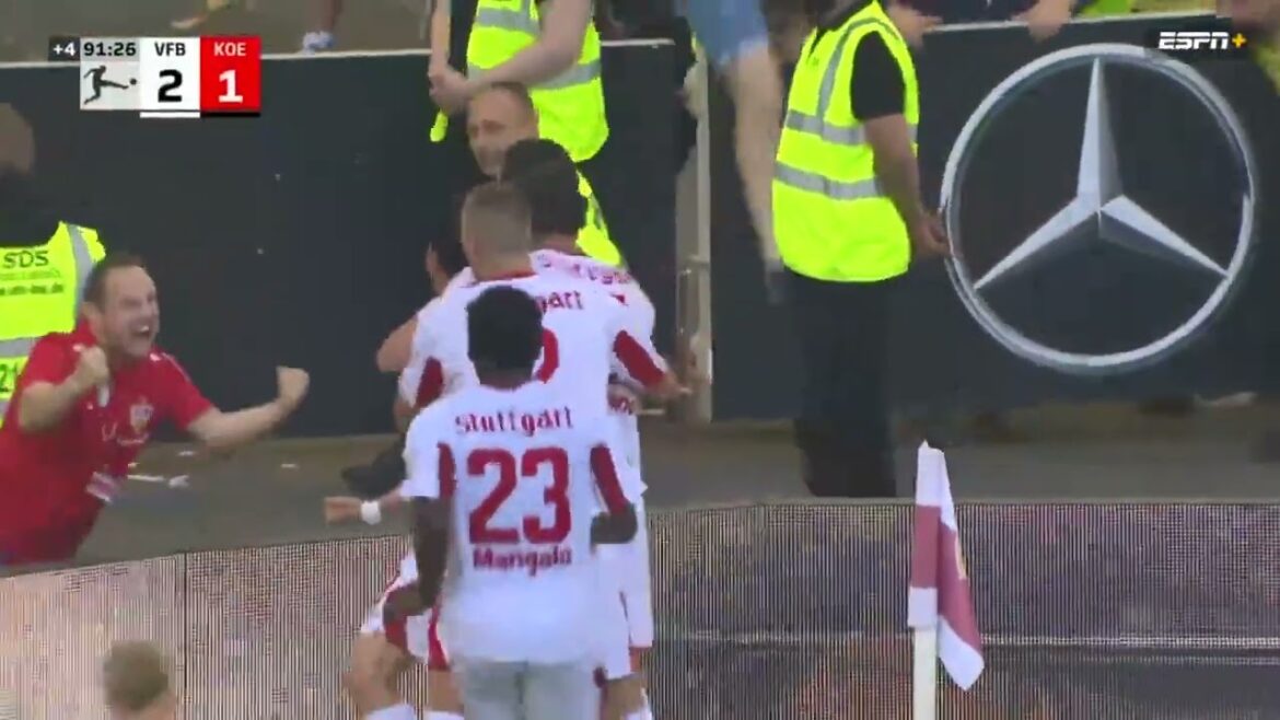 STUTTGART SCORE A 92ND MINUTE WINNER TO STAY IN THE BUNDESLIGA!!! 😱