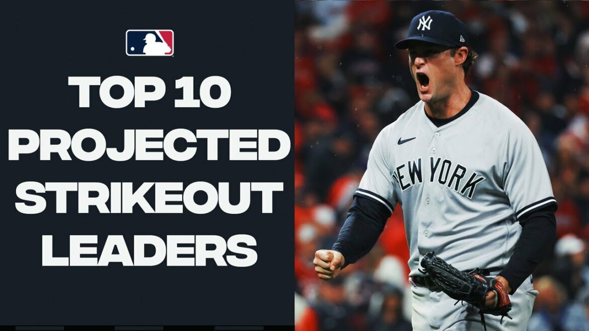 Top 10 projected strikeout leaders for 2023! (Feat. Gerrit Cole, Jacob deGrom and MORE!)