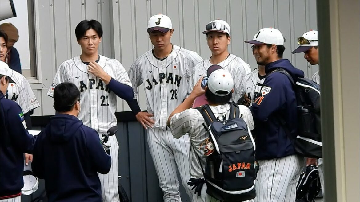 Darvish looks surprised at the atmosphere of the Sunrise Bullpen[Samurai Japan Miyazaki Camp]2023.2.17