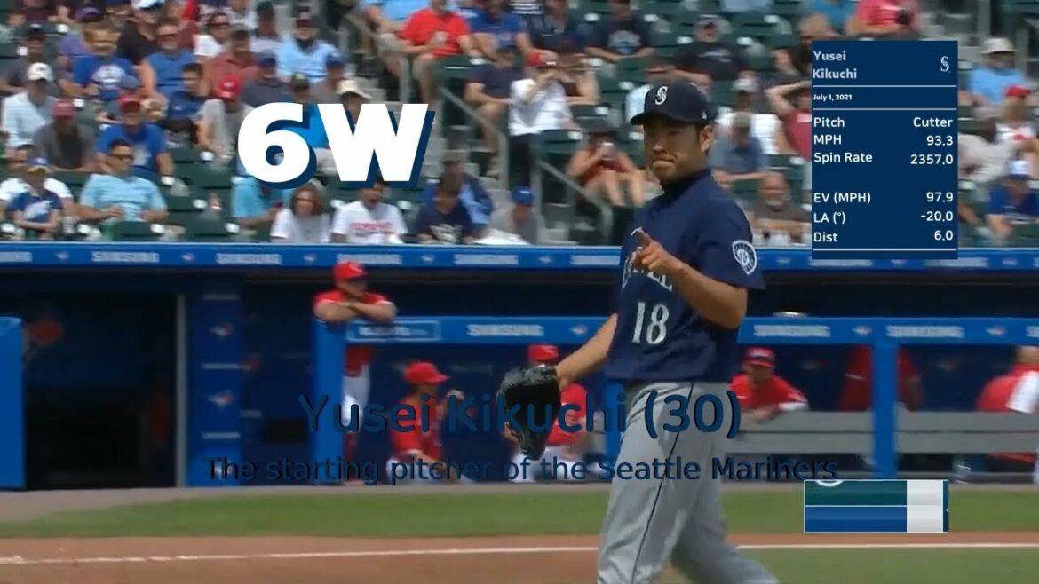 [July 1] Yusei Kikuchi, the pitch info for all the pitches, MLB 2021