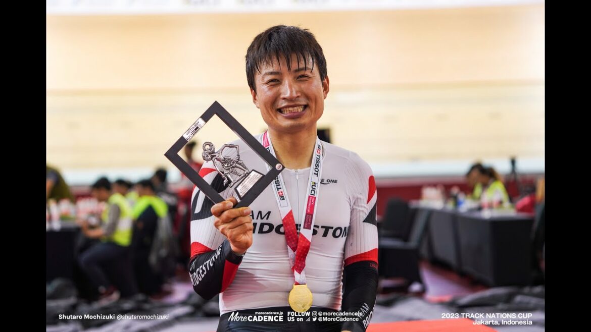 Hideya Hashimoto, who has made a complete comeback, wins the gold medal! Men's Elimination / 2023 UCI Track Nations Cup Round 1 (Jakarta)