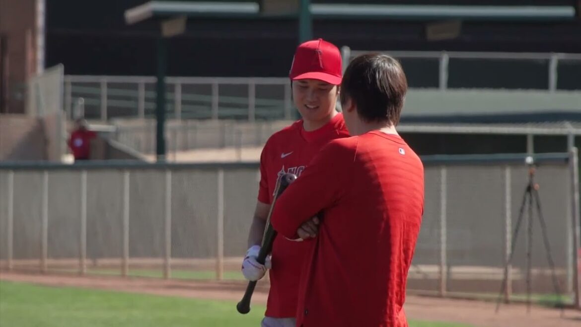 Japan's star Shohei Ohtani works out with teammates as LA Angels Spring Training opens｜MLB｜Baseball｜Shohei Ohtani