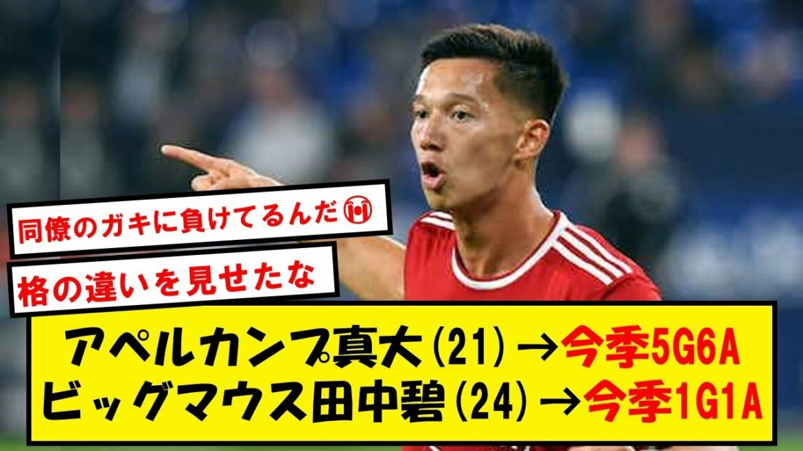 [Lose]Mr. Aoi Tanaka, who is scheduled to "become a monster", will be shown the difference in status by his Japanese colleague Apelkamp www[2ch soccer thread]