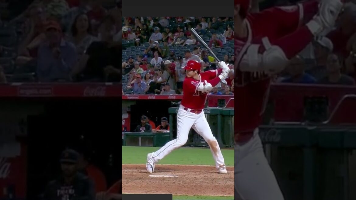 Shohei Ohtani Slow Motion Home Run Baseball Swing