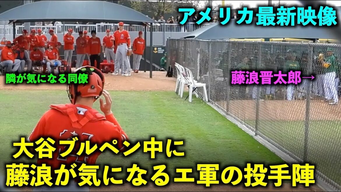 [America's latest video]It's been 9 years! Shohei Otani's pitchers are also worried about Fujinami on the side of the bullpen! Spring camp 2023[local video]