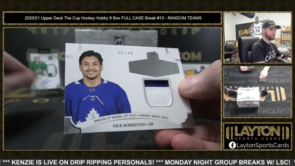 SUPER MARIO! 2020/21 Upper Deck The Cup Hockey Hobby 6 Box FULL CASE Break #10