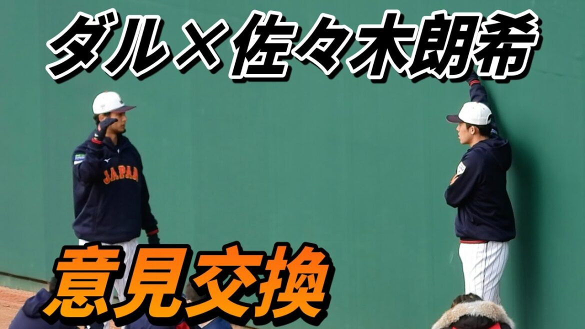 [About pitching?  ]Yu Darvish and Aki Sasaki exchange opinions as early as possible[Samurai Japan Miyazaki Camp]2023.2.17