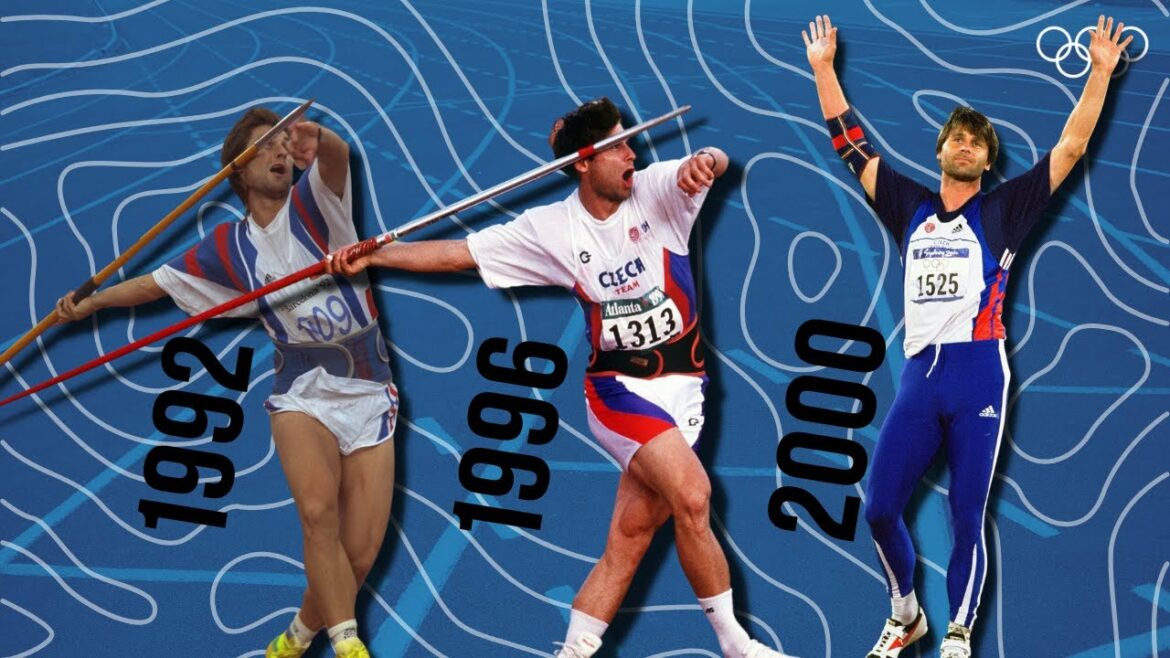 Jan Železný wins javelin gold three times in a row! 🥇🥇🥇