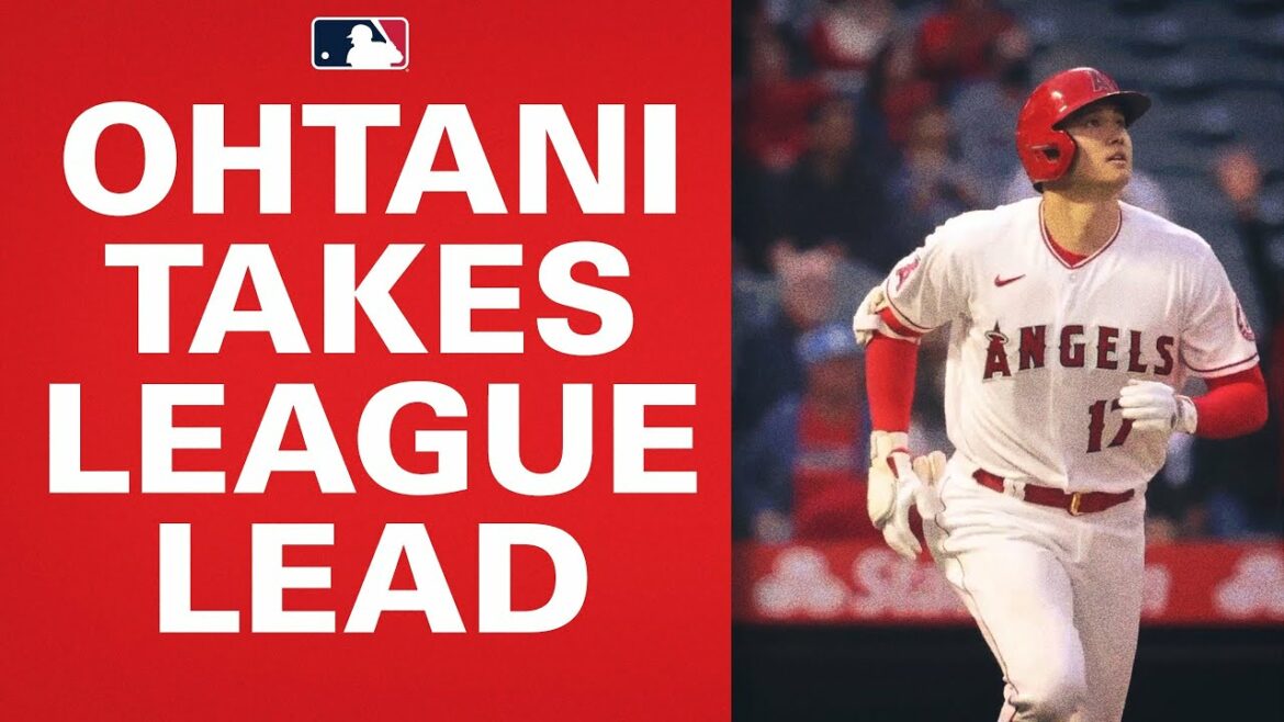 Shohei Ohtani CRUSHES a high pitch to take league lead in homers!