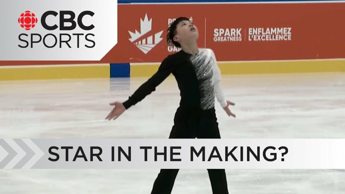 Rui Qin's pre-novice men's free figure skating routine from the 2023 Canada Winter Games