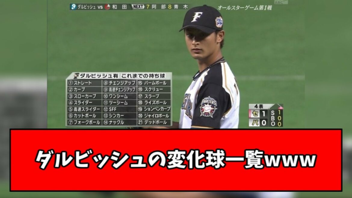 [Breaking ball geek]The type of breaking ball that Darvish throws is dangerous wwwwwww