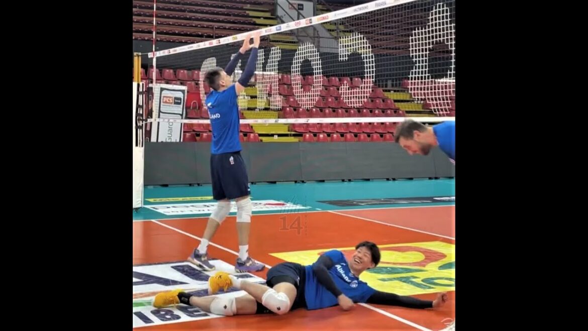 Milano Training in Palabarton, Perugia | Practice for Today’s Match | Yuki Ishikawa Milano Training in Palabarton, Perugia | Practice for Today's Match | Yuki Ishikawa