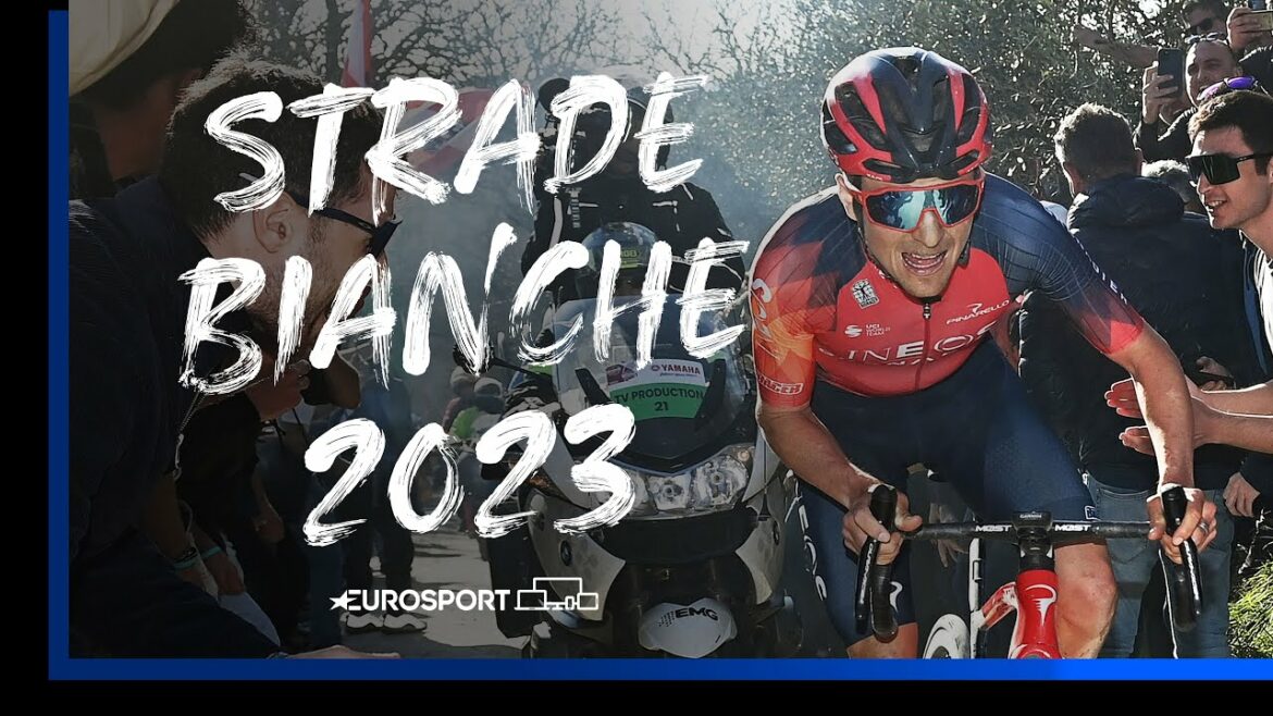 The History Making Push To The Finish Line | Strade Bianche 2023 | Eurosport