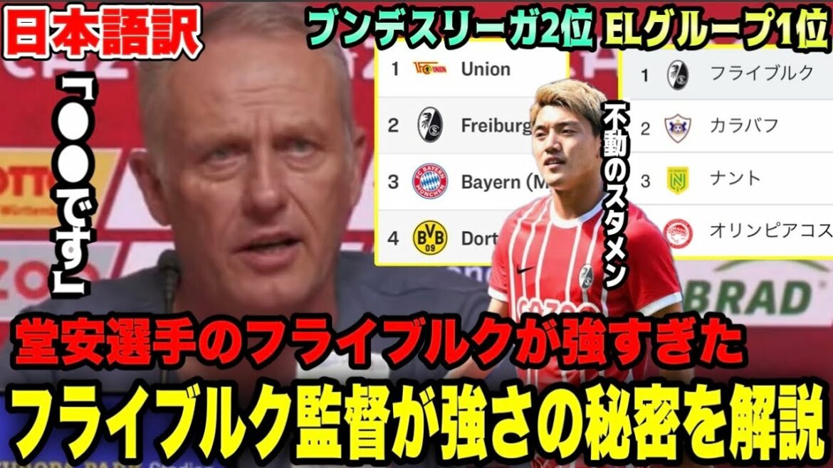 Ritsu Doan's Freiburg was too strong! Coach Streich explains the secret of strength[Bundesliga/Europa League]