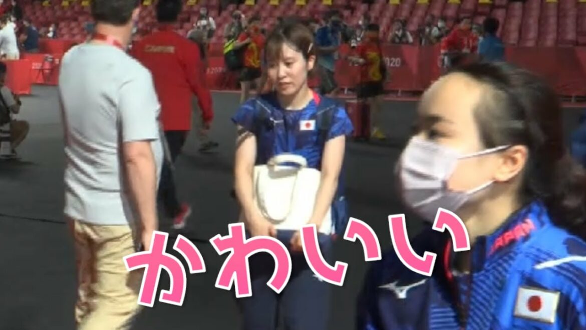 [Women's table tennis]Miu Hirano's movements are "cute" So Cute[Tokyo Olympics]