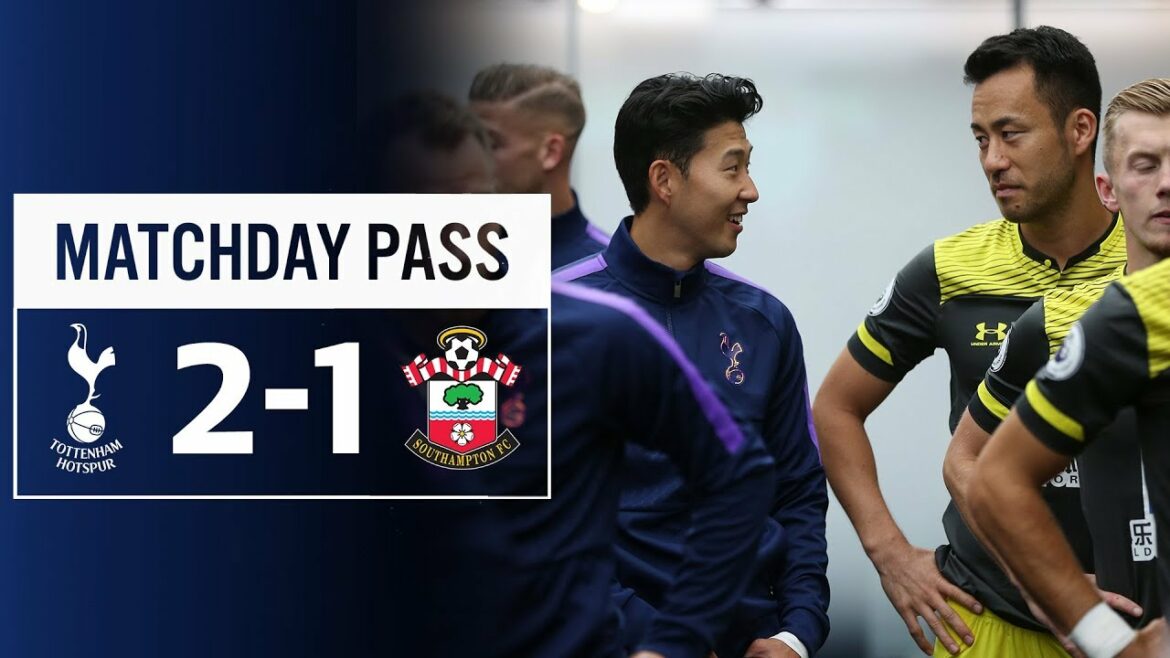 MATCHDAY PASS | TUNNEL CAM | SPURS 2-1 SOUTHAMPTON
