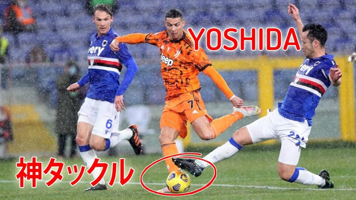 [Yoshida Saved]Maya Yoshida, God Tackle! Shut out C. Ronaldo with a spectacular play!Touches against Juventus January 31
