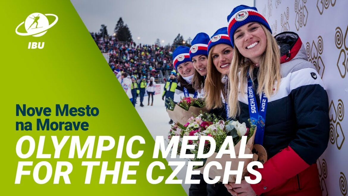 World Cup 22/23 NMNM: Czech Women Relay receives Olympic Medal