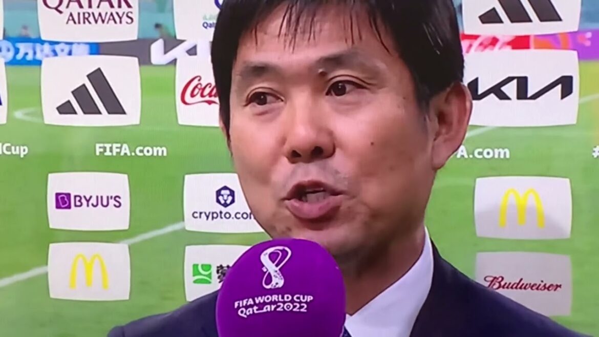 Hajime Moriyasu excited about winning over Germany Post-match interview 2022/11/23 Japan National Team against Germany