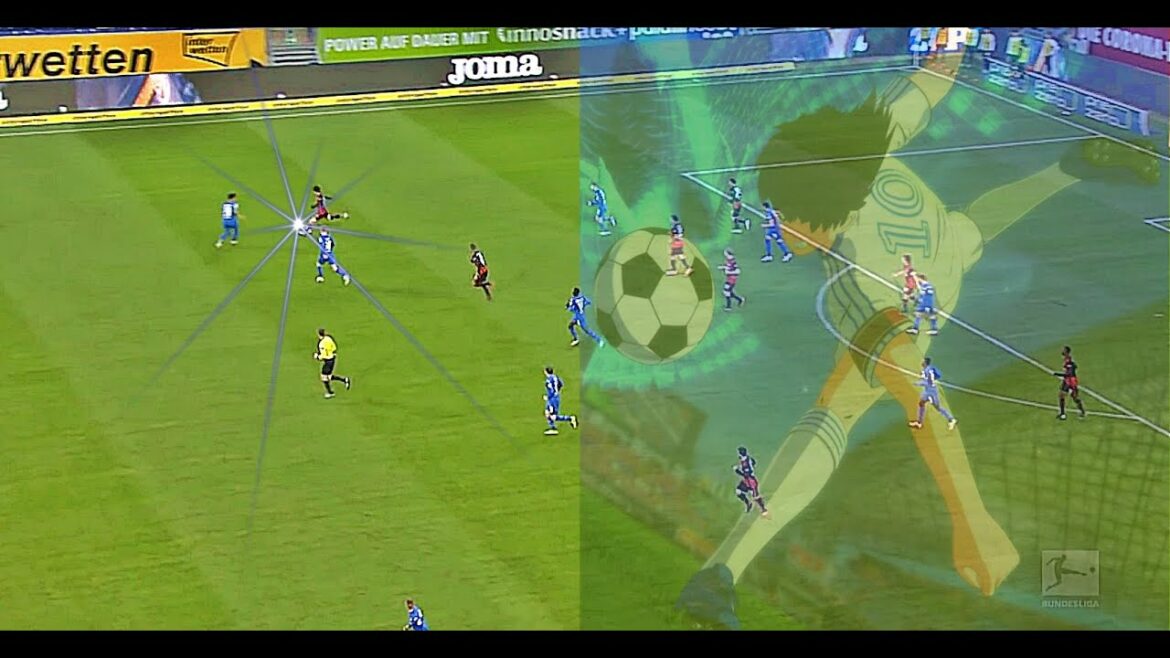 Daichi Kamada Skills - 57 Meter Diagonal Ball vs Hoffenheim