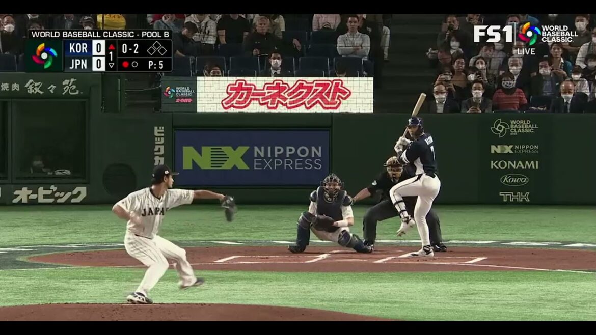 Yu Darvish vs. Ha-Seong Kim in the World Baseball Classic | 1st AB March 10, 2023 | Japan vs Korea