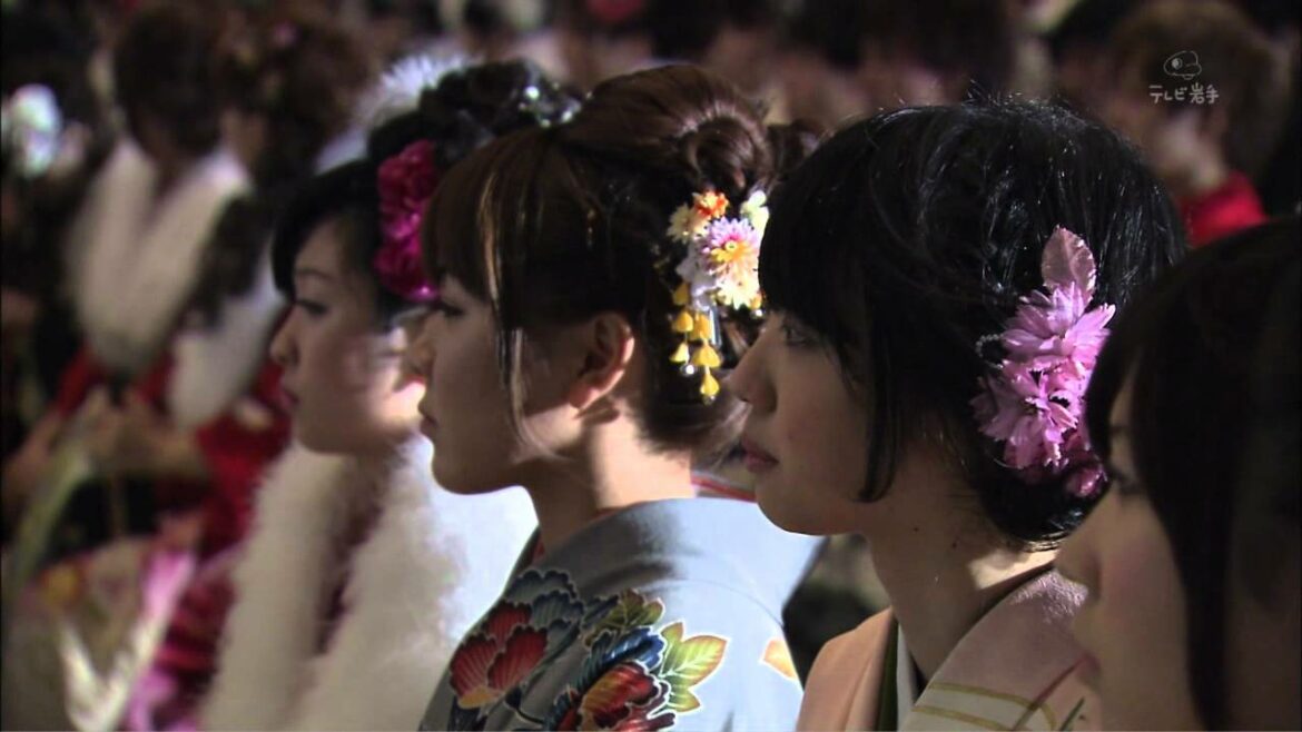 Pitcher Yusei Kikuchi attends coming-of-age ceremony in Morioka City (2012.01.08)