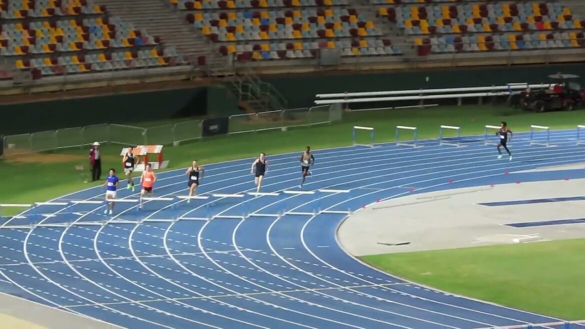 Ht2. 400m Hurdles Open Men, 2023 QLD Athletics Championships, QSAC 9 March 2023