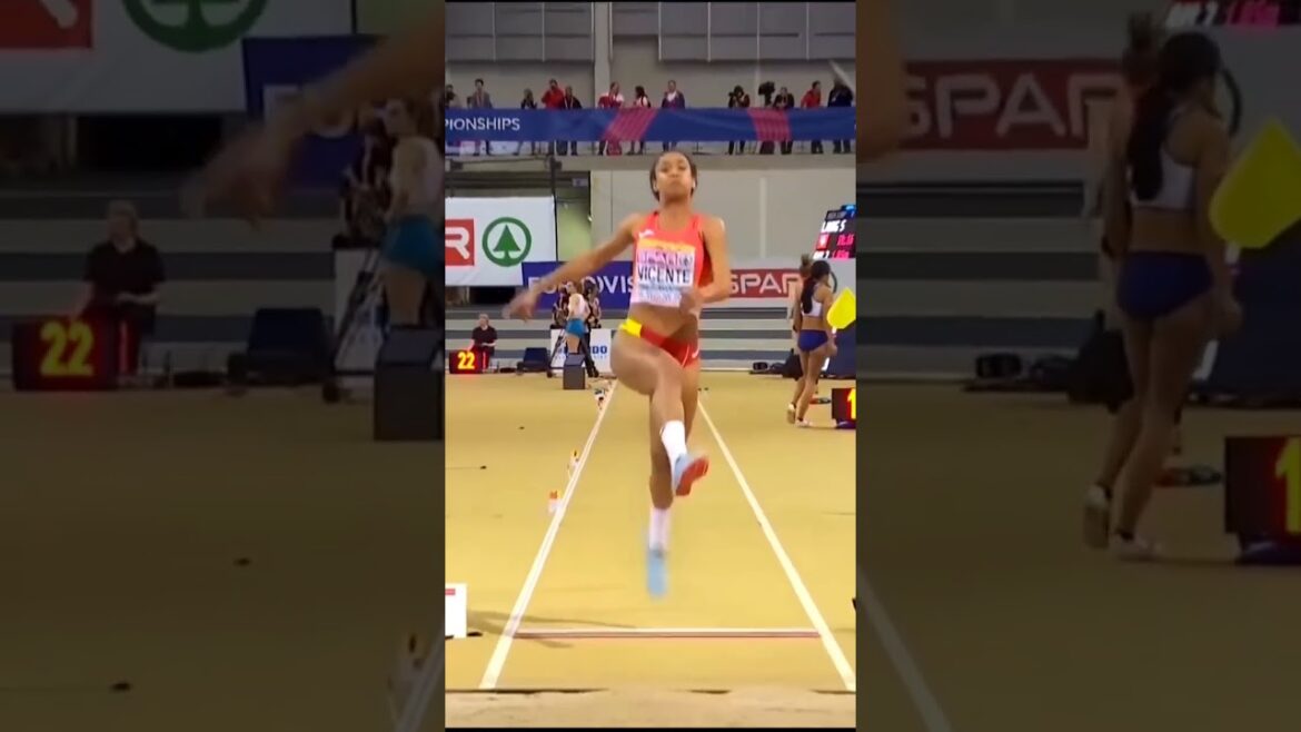 😱🔥women's long jump😱 #athletic #adventure #olympic #shorts #viral