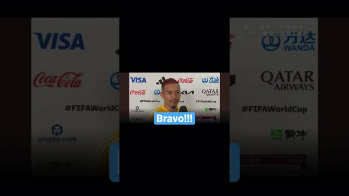 Bravo interview again by Nagatomo after Japan beat spain FIFA world cup