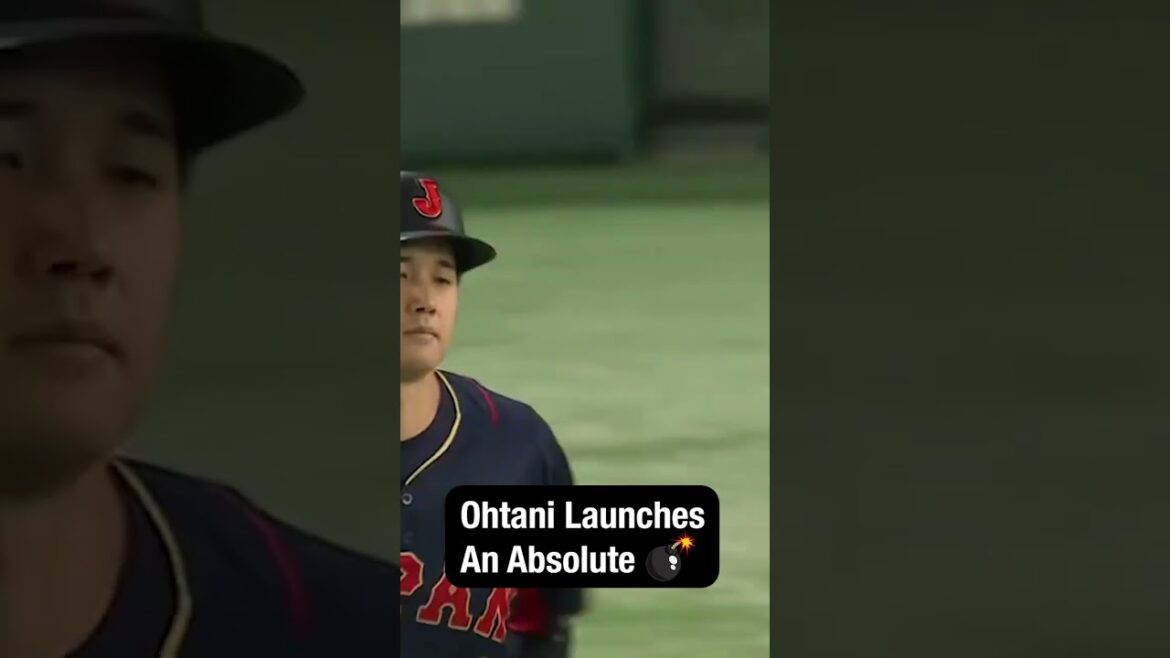 Shohei Ohtani LAUNCHES a BOMB for Japan 🇯🇵💥😱 #shorts #WBC #shoheiohtani