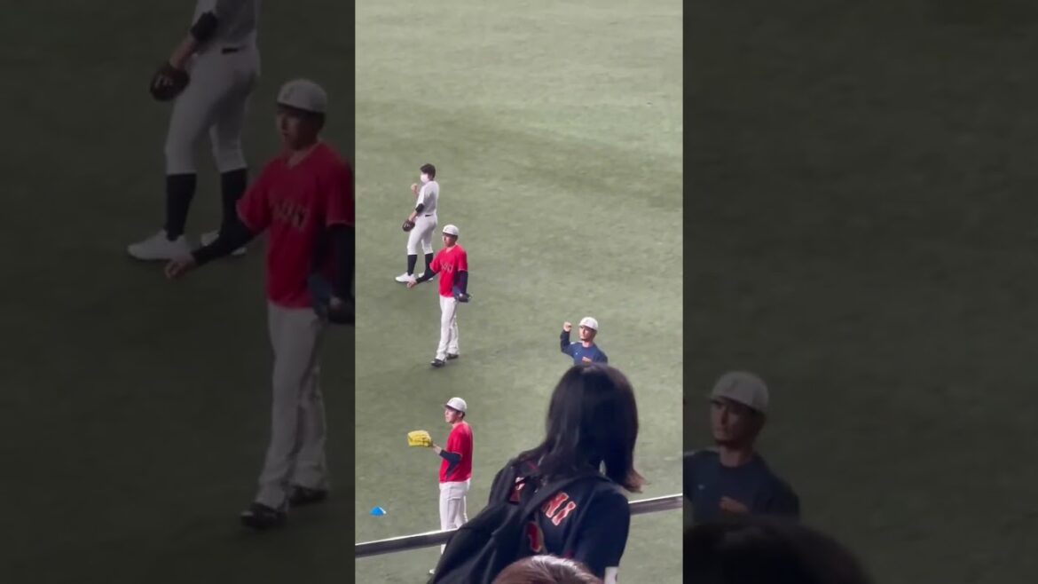 [Pitcher Aki Sasaki learns the slider from pitcher Yu Darvish ①]Kyocera Dome Samurai Japan 2023/3/7
