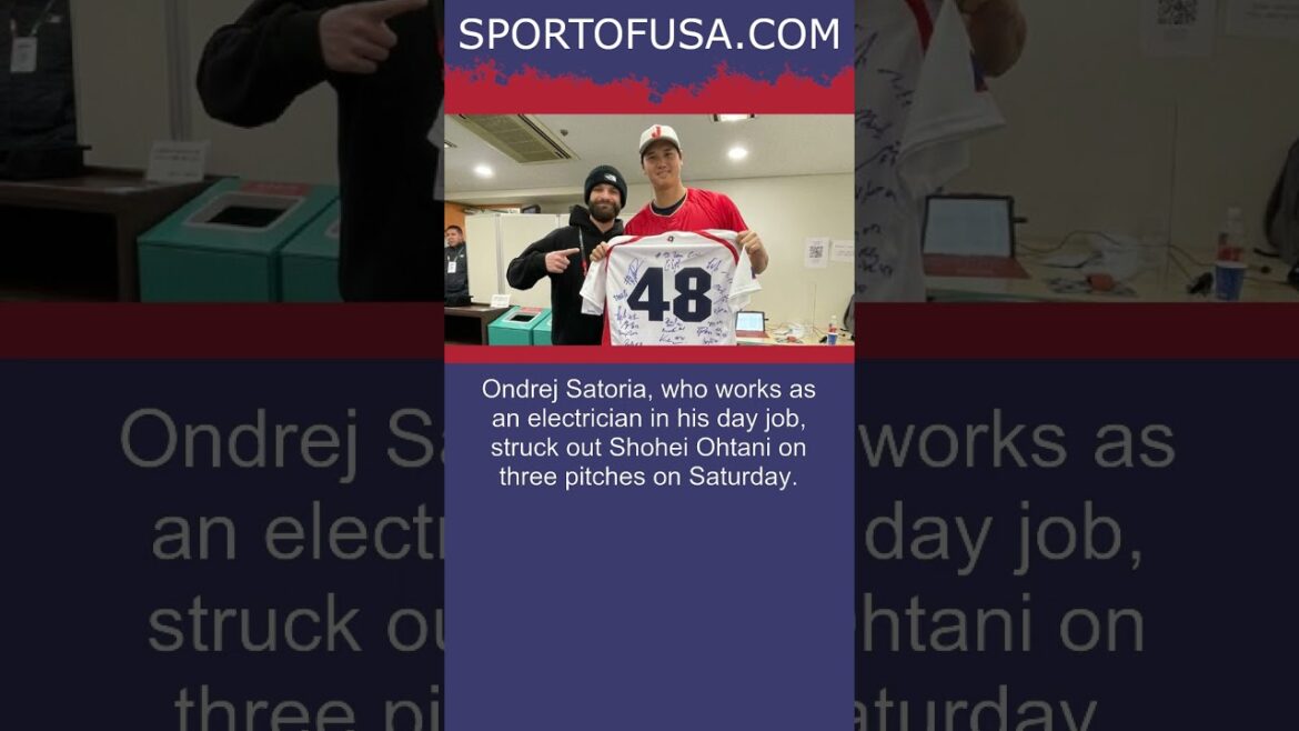 A Czech electrician struck out Shohei Ohtani -- and then Ohtani asked for his jersey #shorts
