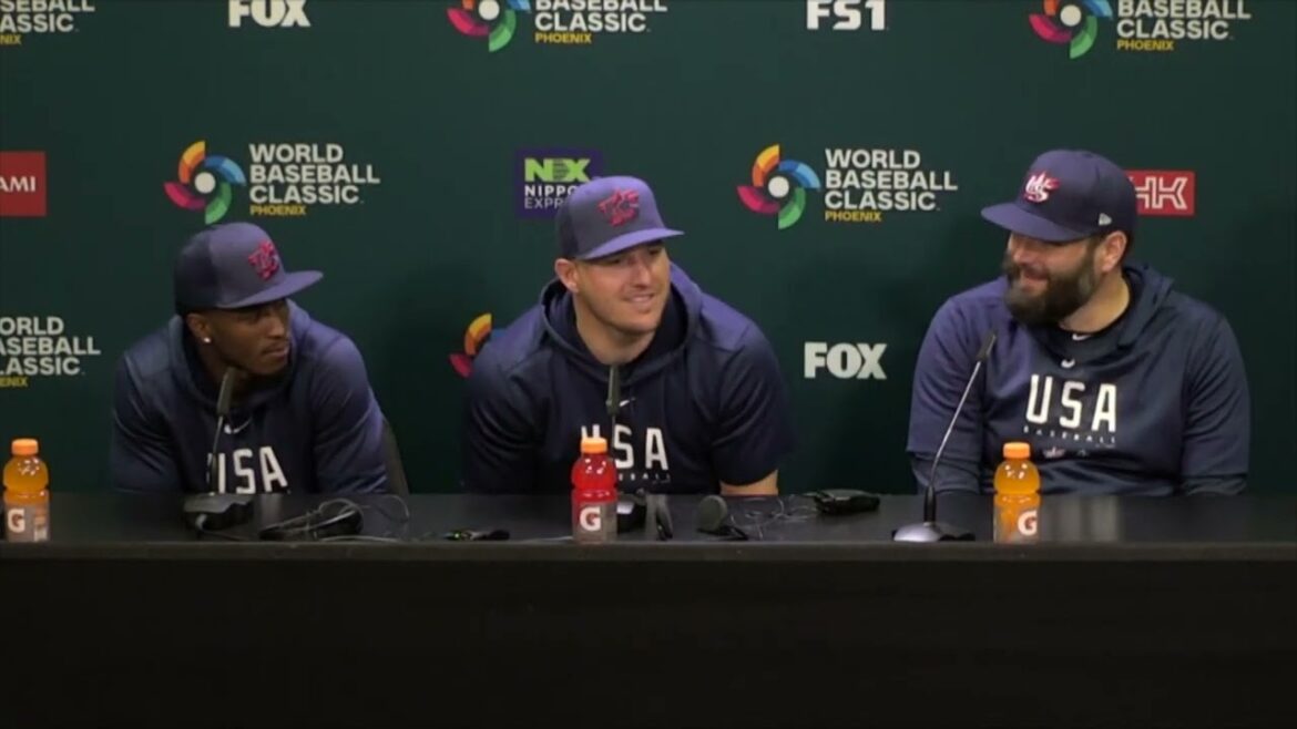 Moment: Mike Trout unfazed by Shohei Ohtani's performance at #WBC2023 ｜USA｜Angels｜Japan｜Shohei Ohtani｜Japan｜Baseball