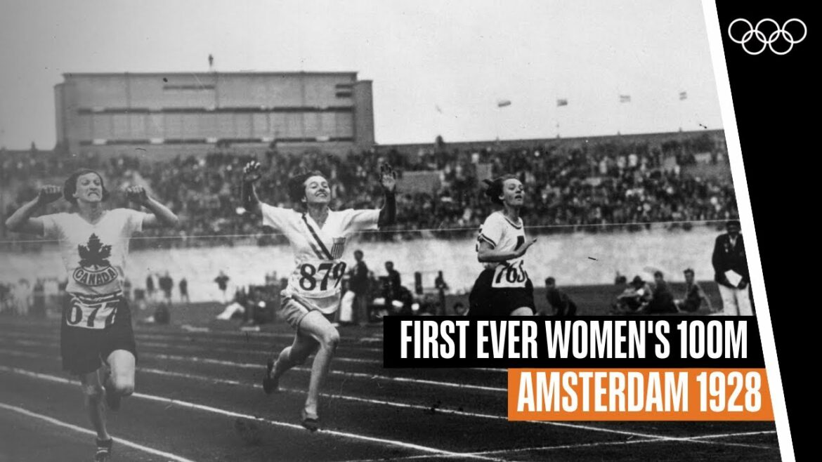 The first EVER women's 100m final!