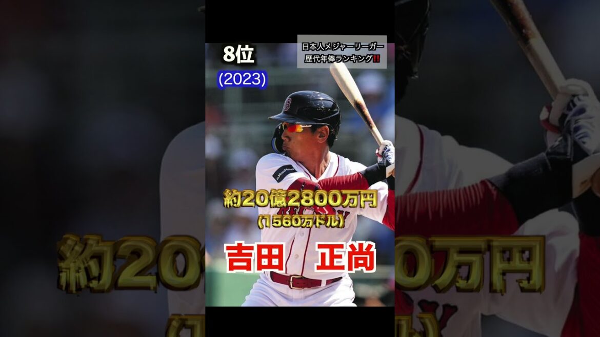 Annual salary ranking of Japanese major leaguers! ️ * 2023 latest version