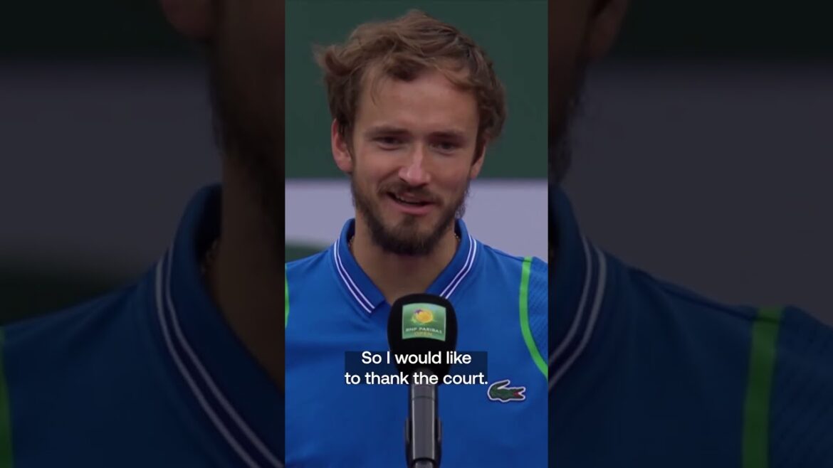 Medvedev has got all the jokes 🤣 #shorts #tennis #medvedev #funny