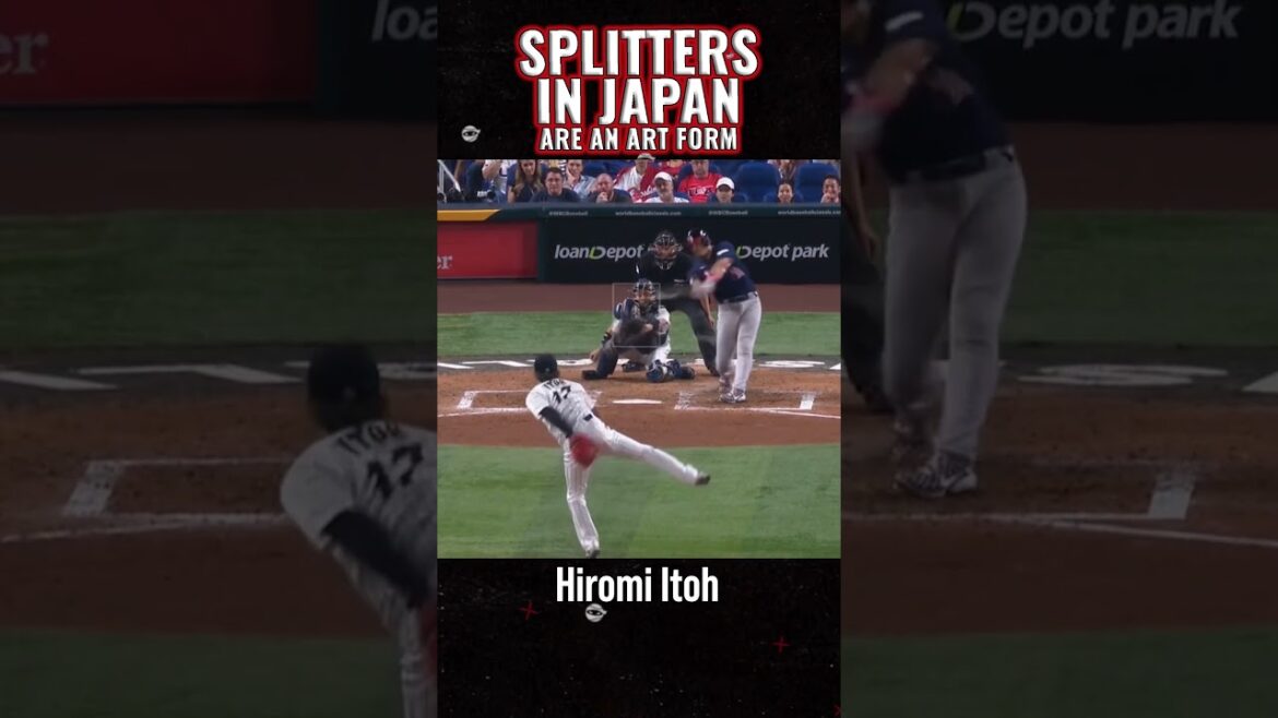 Japan’s Pitchers Dominating the WBC with Splitters  ⚾ ✌️ #baseball #shorts