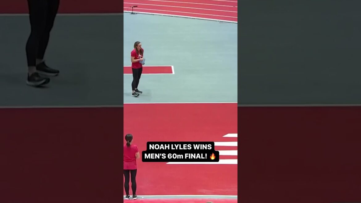 Noah Lyles BLAZING SPEED ๐ฅ๐จ wins 60m final Noah Lyles BLAZING SPEED ๐ฅ๐จ wins 60m final