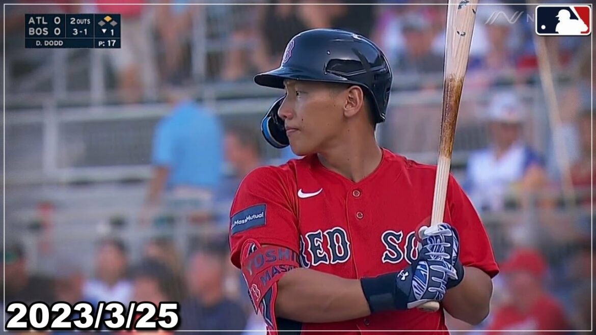 [Masanao Yoshida]Participated in the OP match as No. 4 after the WBC! Join the Red Sox from Samurai Japan!  《March 25th at-bat highlights》[Shohei Otani/Baseball]