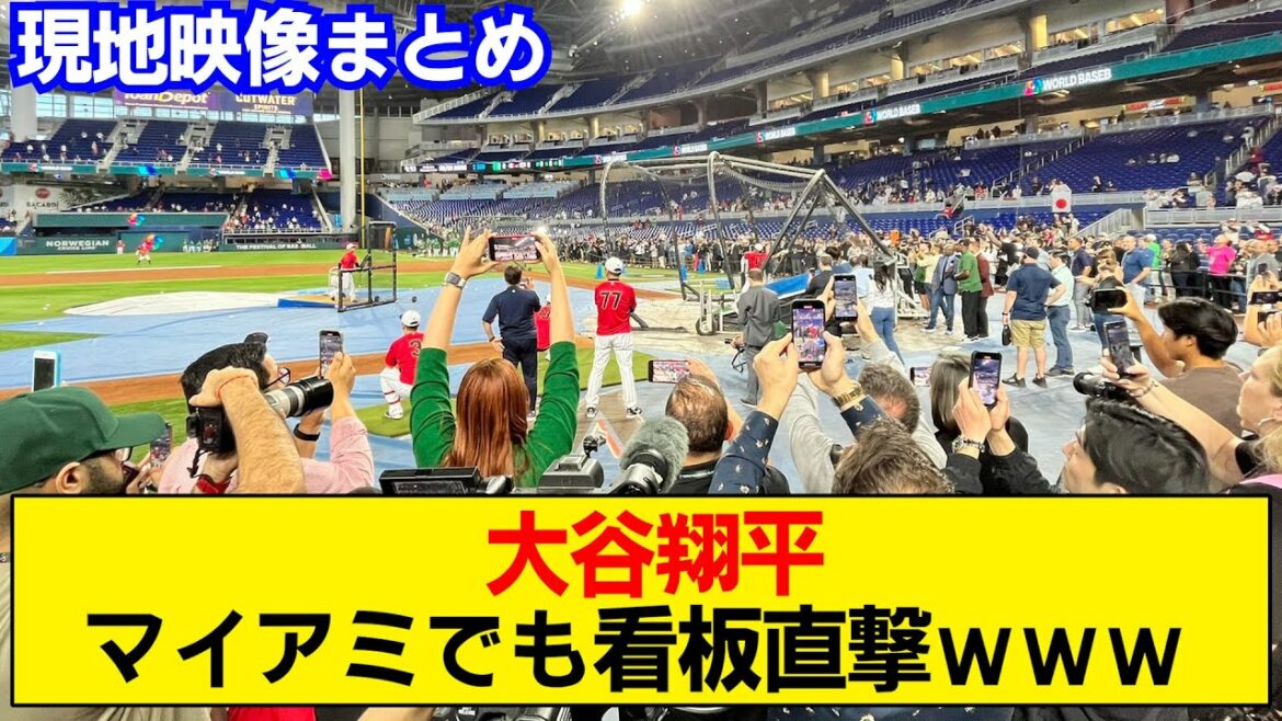 [WBC]Shohei Otani, Miami also boils in batting practice www[local video]