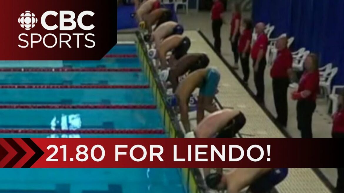 Josh Liendo swims to 50m freestyle gold at 2023 Canadian Swimming Trials | CBC Sports