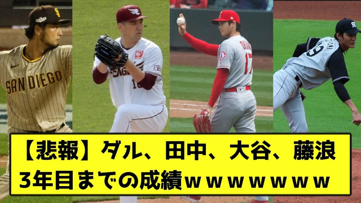 [Sad news]Dal, Tanaka, Otani, Fujinami's grades up to the third year www[What J reaction]