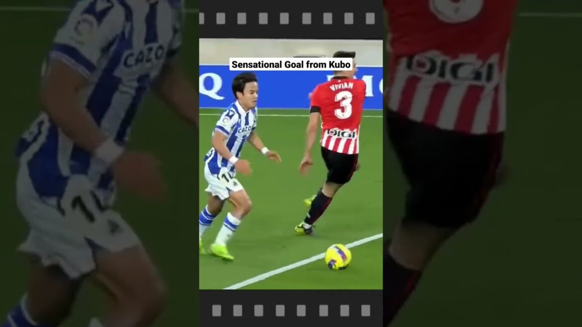 Sensational Goal from Takefusa Kubo vs Athletic Bilbao