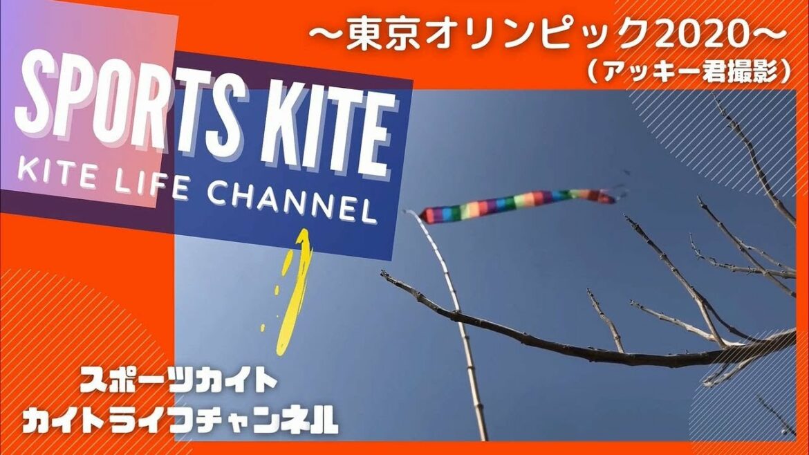 Sports Kite Kasai Seaside Park "Tokyo Olympics 2020" April Fool's Flight 8 People Ver.