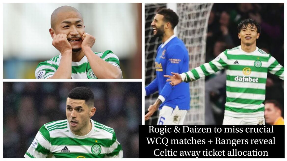 TOM ROGIC & DAIZEN MAEDA TO MISS CRUCIAL WCQ MATCH + GLASGOW DERBY TICKET ALLOCATION RELEASED TOM ROGIC & DAIZEN MAEDA TO MISS CRUCIAL WCQ MATCH + GLASGOW DERBY TICKET ALLOCATION RELEASED