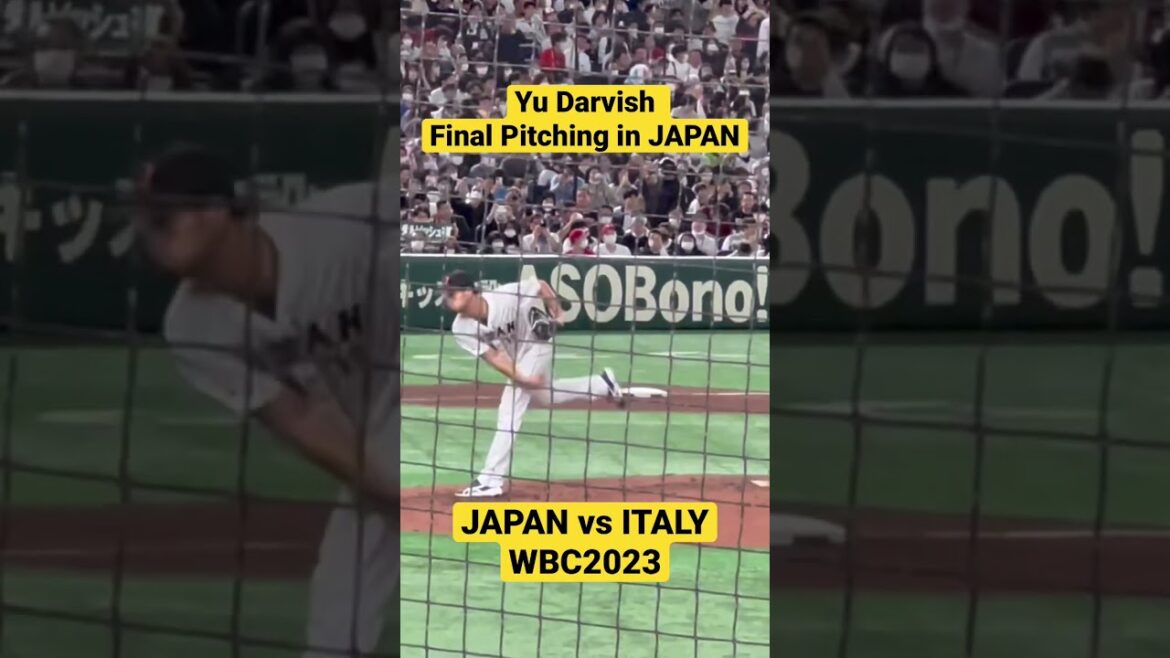 Yu Darvish Final Pitching in JAPAN vs ITALY 2023/3/16 inTokyo Dome Yu Darvish Final Pitching in JAPAN vs ITALY 2023/3/16 inTokyo Dome