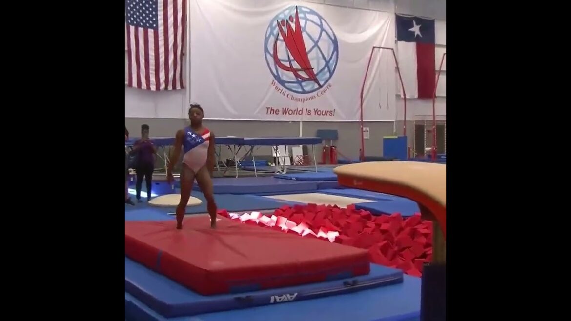 Simone Biles Practices A Huge Yurchenko Full - 2016 Rio de Janeiro Olympic Games