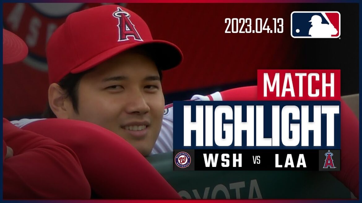 [The Angels won the card in a close game! Ohtani rests for the first time this season]4.13 Nationals VS Angels Japanese highlights #MLB
