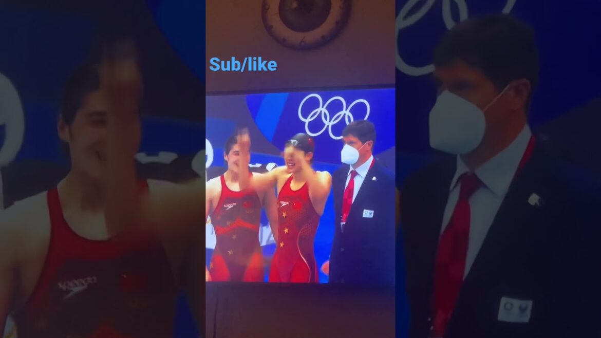 Women’s 4x200M Freestyle Swim U.S Gets Silver Tokyo 2020 Olympics #shorts