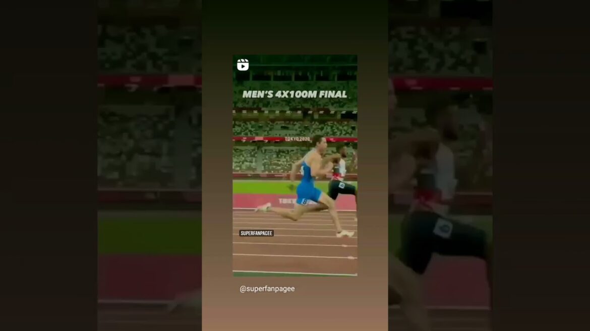 MEN'S 4×100M FINAL 😱 | TOKYO OLYMPICS 2020 | #olympics #4×100mrunning #tokyoolympics #runningshorts